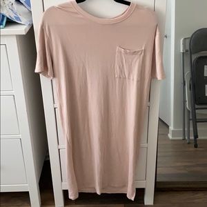Pink t shirt dress